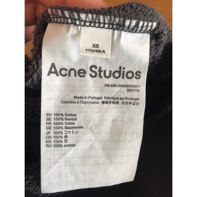 Acne Studios - 【Acne Studios】 <XSサイズ>バブルロゴ スウェットの