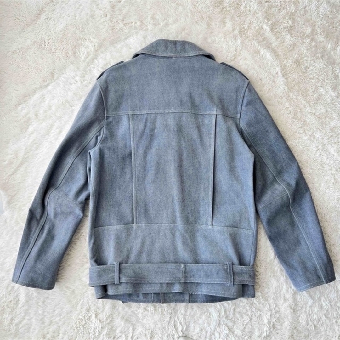 新品 ルシェルブルー 2016SS オーバーサイズ レザージャケット