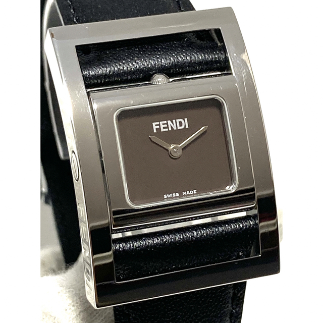 極美品! FENDI フェンディ 電池&ベルト新品 レディース腕時計