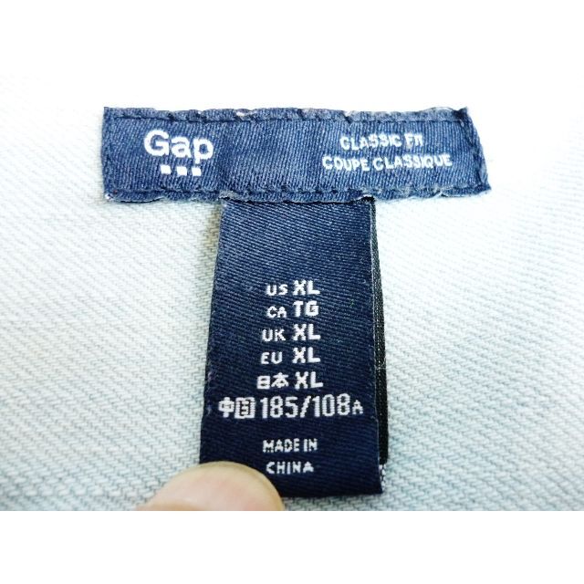 GAP(ギャップ)の上美品★　上質　GAP　上級『GAP　CLASSIC　FIT』デニムシャツ　XL メンズのジャケット/アウター(Gジャン/デニムジャケット)の商品写真