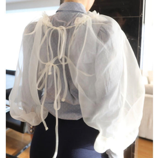 エピヌ(épine)のepine gather ribbon volume sleeve blouse(シャツ/ブラウス(長袖/七分))