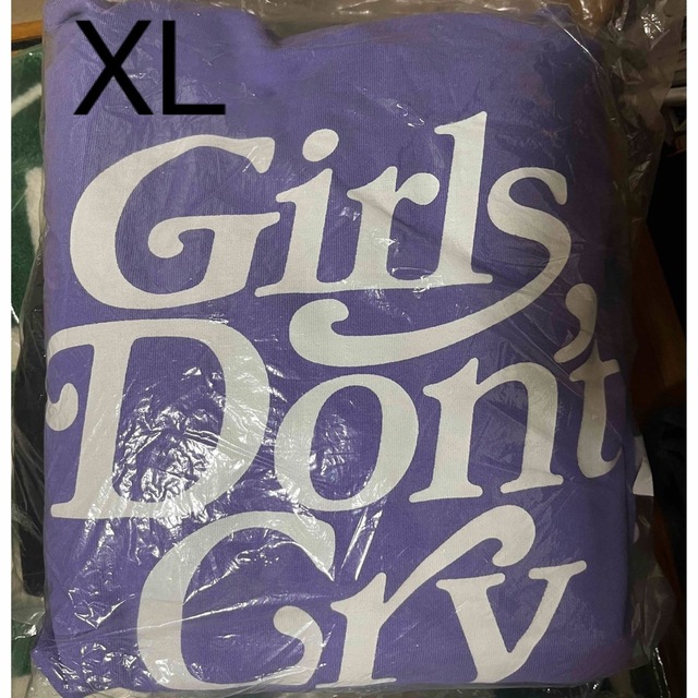 girl's don't cry パーカー　パープル　XL