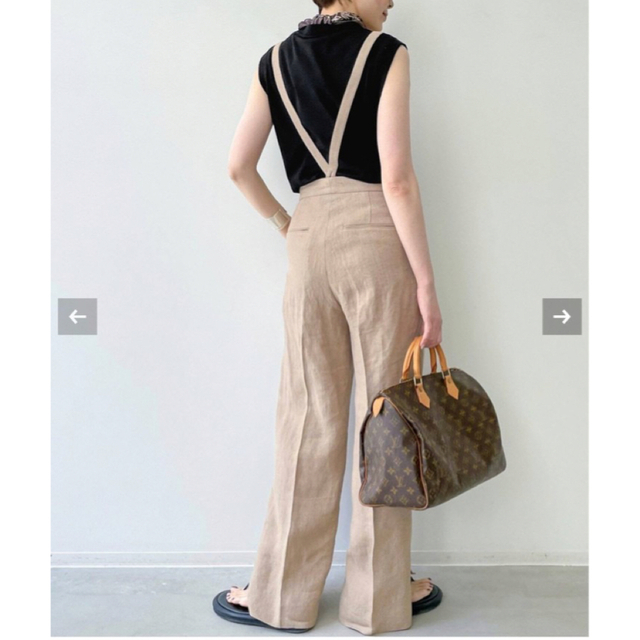 L'Appartement DEUXIEME CLASSE(アパルトモンドゥーズィエムクラス)の【HAVEL studio】LI/SI SUSPENDERS PANTS レディースのパンツ(その他)の商品写真