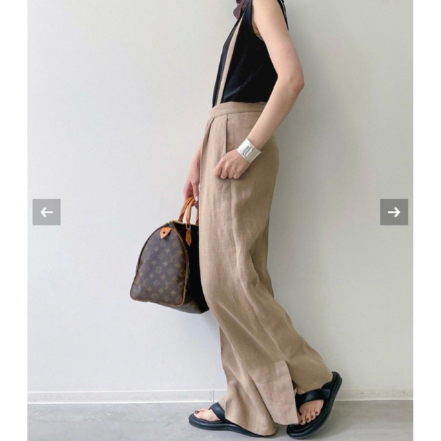 L'Appartement DEUXIEME CLASSE(アパルトモンドゥーズィエムクラス)の【HAVEL studio】LI/SI SUSPENDERS PANTS レディースのパンツ(その他)の商品写真