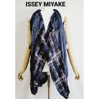 ISSEY MIYAKE (イッセイミヤケ) 立体 チェック ロング シャツ-