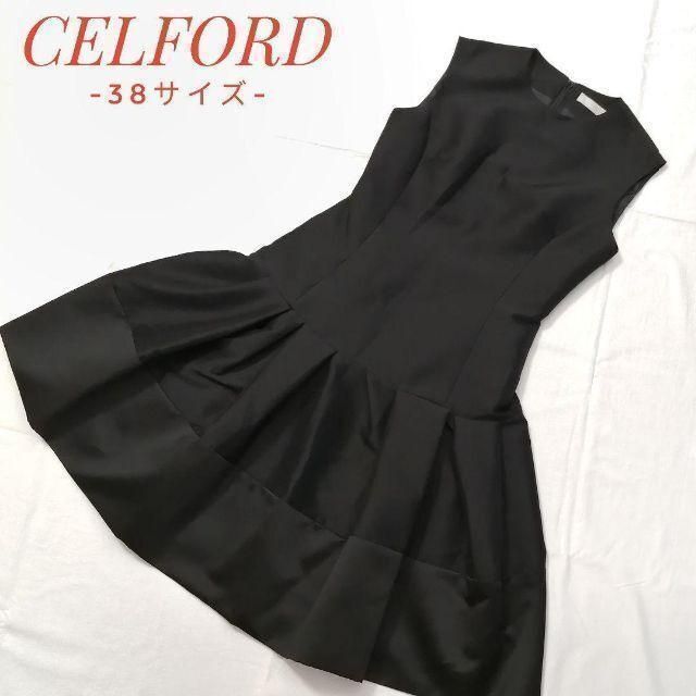 rimoさん用✨CELFORD　ノースリーブ　ドレス　ワンピース　38　ブラック