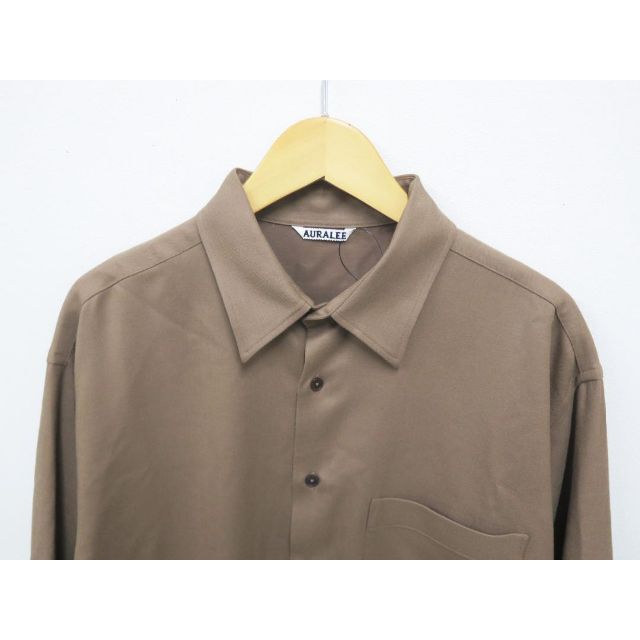 AURALEE(オーラリー)のAURALEE 21AW SUPER LIGHT WOOL SHIRTS 美品 メンズのトップス(シャツ)の商品写真