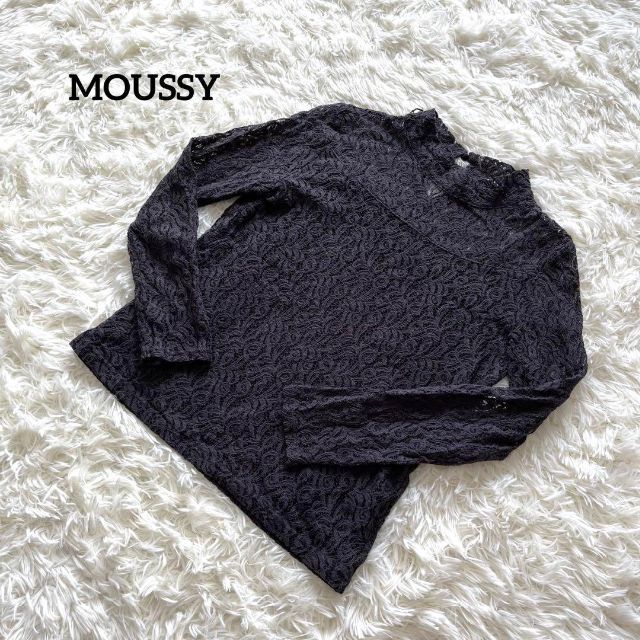 moussy(マウジー)のMOUSSY マウジー　トップス　レース　未使用　訳あり レディースのトップス(Tシャツ(長袖/七分))の商品写真