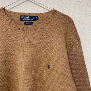 ポロラルフローレン(POLO RALPH LAUREN)の古着 used POLO Ralph Lauren コットンニット ベージュ(ニット/セーター)