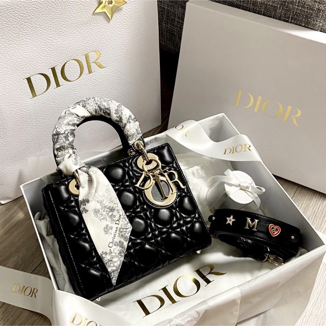Dior lady dior レディディオール　ブラック　黒