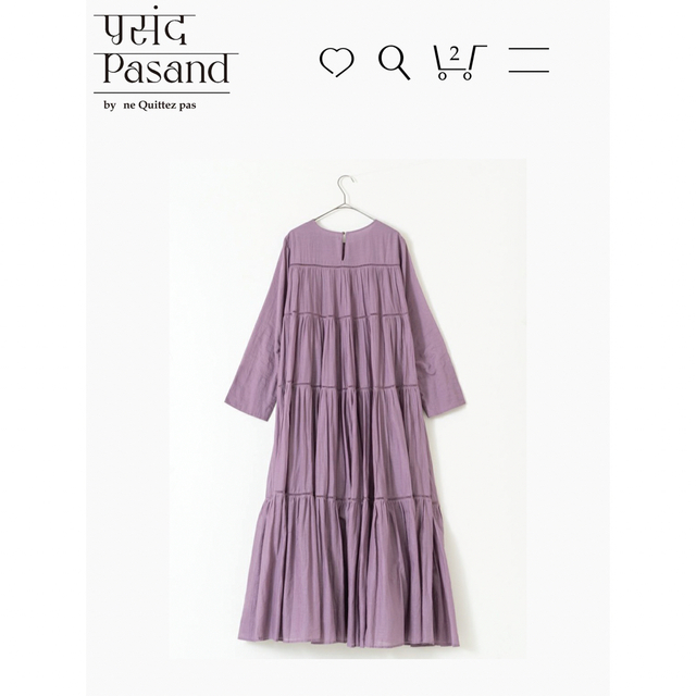 値下げ中新品✧ヌキテパCotton Voile Tiered  Dress レディースのワンピース(ロングワンピース/マキシワンピース)の商品写真