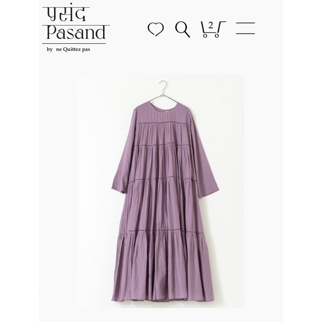 値下げ中新品✧ヌキテパCotton Voile Tiered  Dress