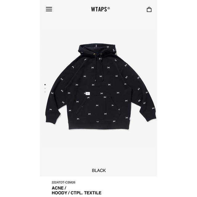 WTAPS ACNE SWEATER CTPL TEXTILE BLACK