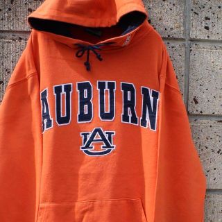 AUBURN UNIVERSITY "TIGERS" 橙 × 紺 古着 パーカー(パーカー)