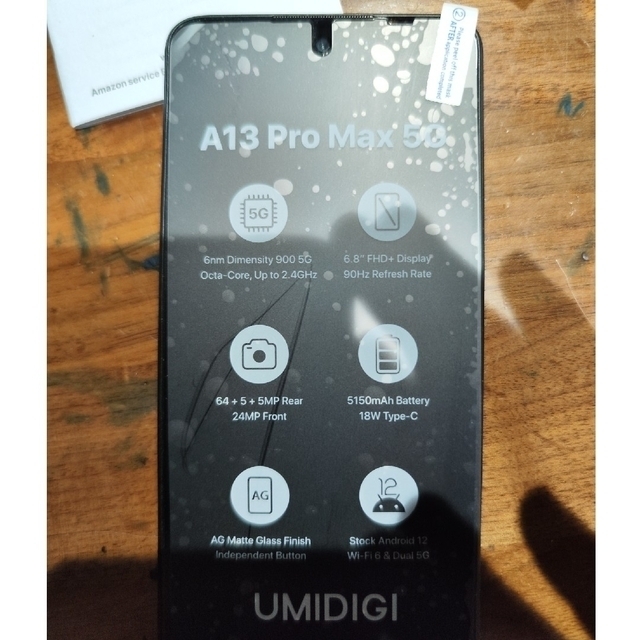 umidigi a13 pro max 5g スマホ/家電/カメラのスマートフォン/携帯電話(スマートフォン本体)の商品写真