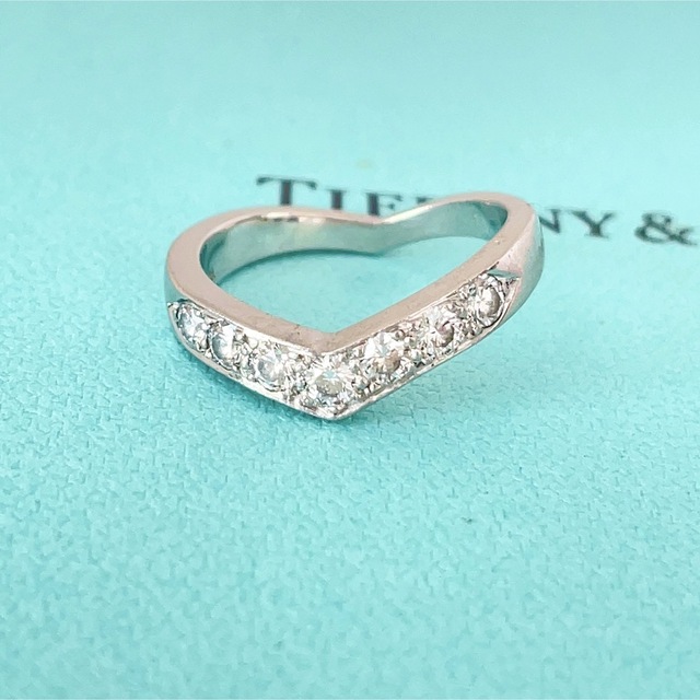 専用TIFFANY&Co. ティファニーVバンドリングダイヤモンドプラチナ 3