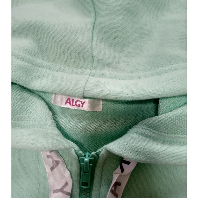 ALGY(アルジー)のアルジー　ジップアップパーカ　140センチ キッズ/ベビー/マタニティのキッズ服女の子用(90cm~)(その他)の商品写真