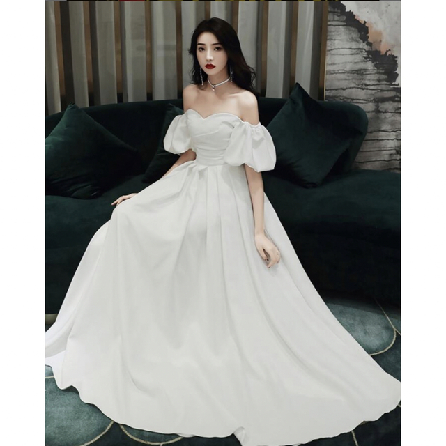 Vera Wang - オフショルダー パフスリーブ ウェディングドレス 二次会 新品未使用の通販 by m's shop｜ヴェラウォンならラクマ