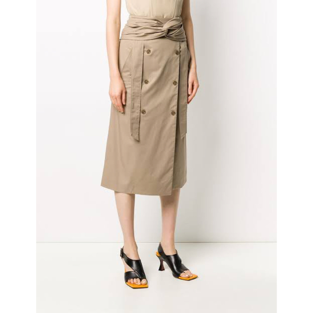 sacai(サカイ)の一度使用のみ美品Rokhトレンチスカート36 レディースのスカート(ひざ丈スカート)の商品写真