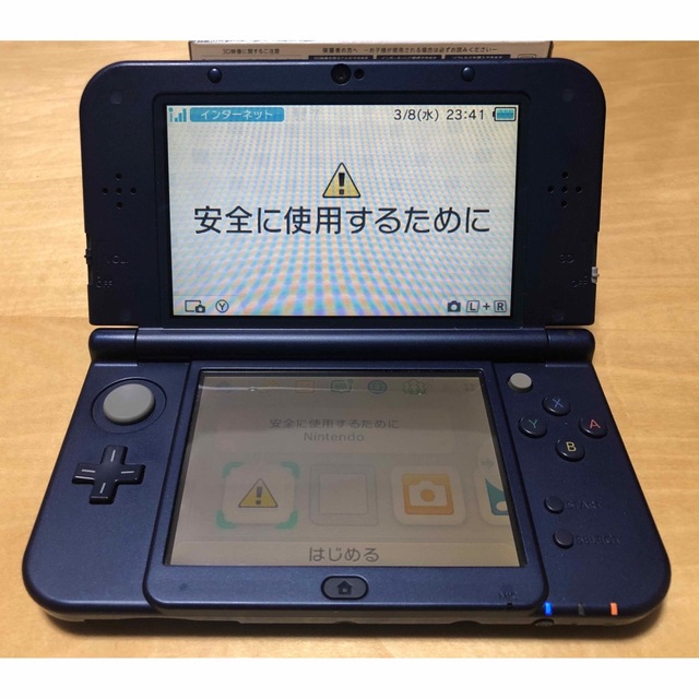 任天堂(ニンテンドウ)のNintendo 3DS NEW ニンテンドー 本体 LL メタリックブルー エンタメ/ホビーのゲームソフト/ゲーム機本体(携帯用ゲーム機本体)の商品写真