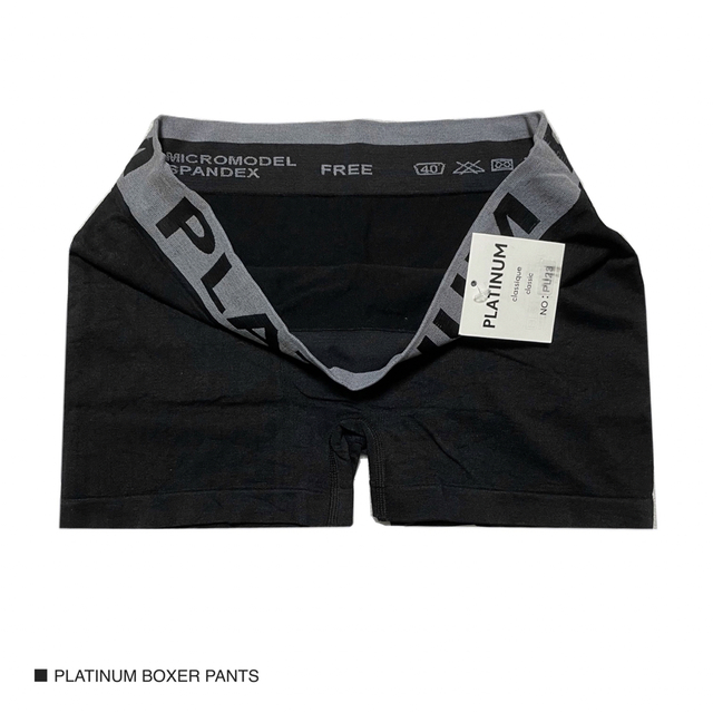 新品 3枚セット ブラック ボクサーパンツ 下着 パンツ トランクス  メンズのアンダーウェア(ボクサーパンツ)の商品写真