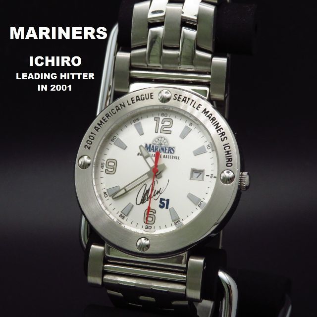 イチロー 記念腕時計 2001年 首位打者 マリナーズ WBCの通販 by イチロー 記念腕時計 2001年 首位打者 マリナーズ WBCの通販 by