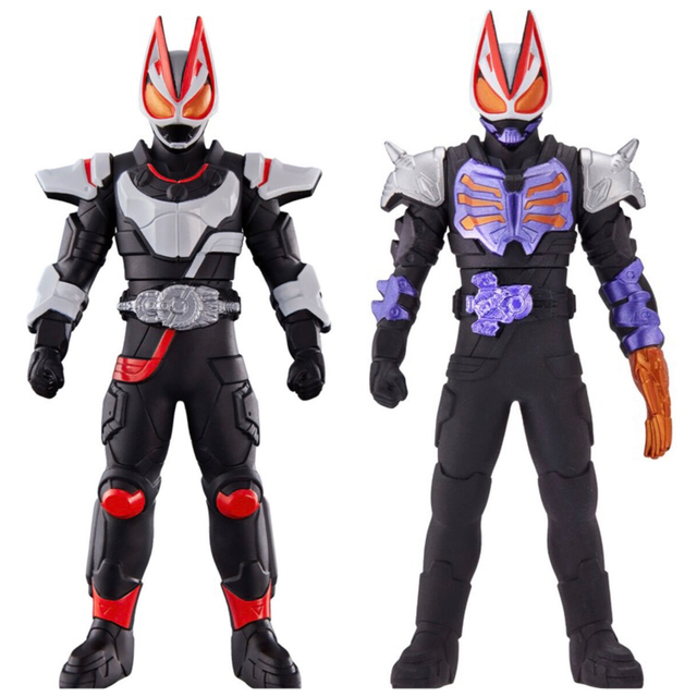 BANDAI(バンダイ)の仮面ライダーギーツ　ソフビ人形　マグナムブースト&ゾンビフォーム エンタメ/ホビーのフィギュア(特撮)の商品写真