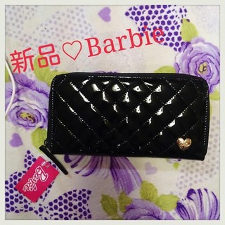 バービー(Barbie)の新品♡Barbie♡ｴﾅﾒﾙblack(財布)