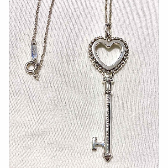 Tiffany&Co. / ビーズ ハートキー ネックレス 【お買得!】 35%割引