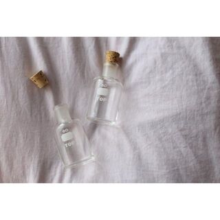 新品 松徳硝子 薬品瓶 メディシンボトル レトロ  インテリア ガラス ④(小物入れ)