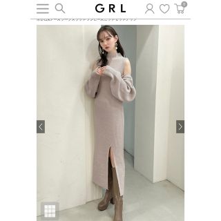 グレイル(GRL)のまや様GRL ボレロXノースリーブスリッワンピースニットセットアップmb1524(ロングワンピース/マキシワンピース)