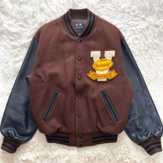 VAN Jacket - 【激レア】VAN JACKET セミデコ スタジャン 紺×白 袖