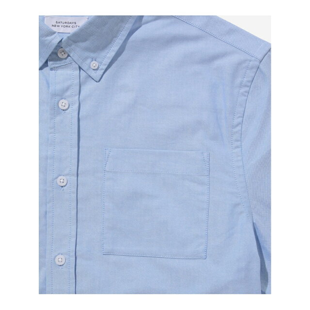 Saturdays NYC(サタデーズニューヨークシティ)の【ブルー（44）】Esquina Oxford Shirt With Branding その他のその他(その他)の商品写真