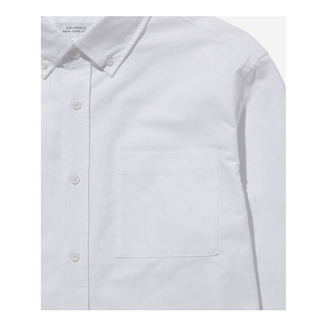 Saturdays NYC(サタデーズニューヨークシティ)の【ホワイト（10）】Crosby Oxford Shirt With Branding レディースのトップス(シャツ/ブラウス(長袖/七分))の商品写真