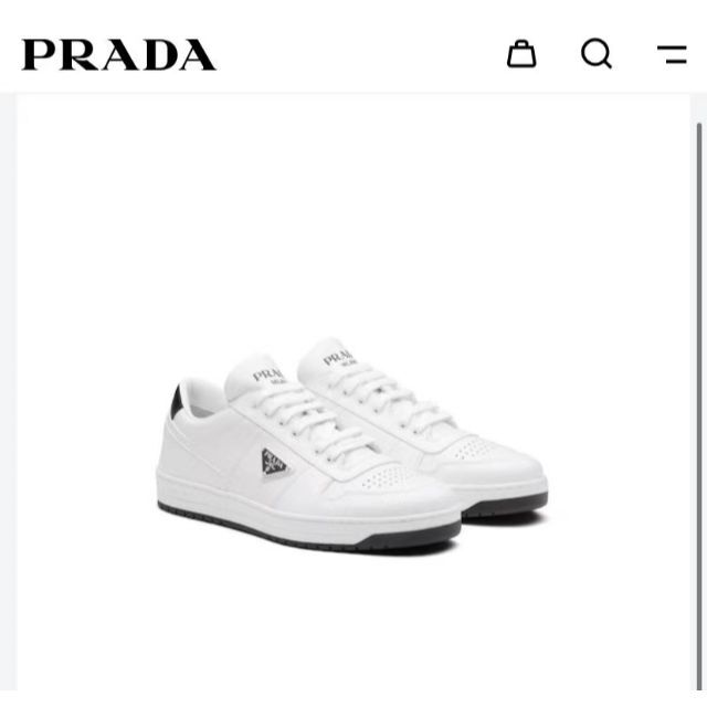 PRADA - PRADA ダウンタウン レザー スニーカーの通販 by kazu's shop｜プラダならラクマ