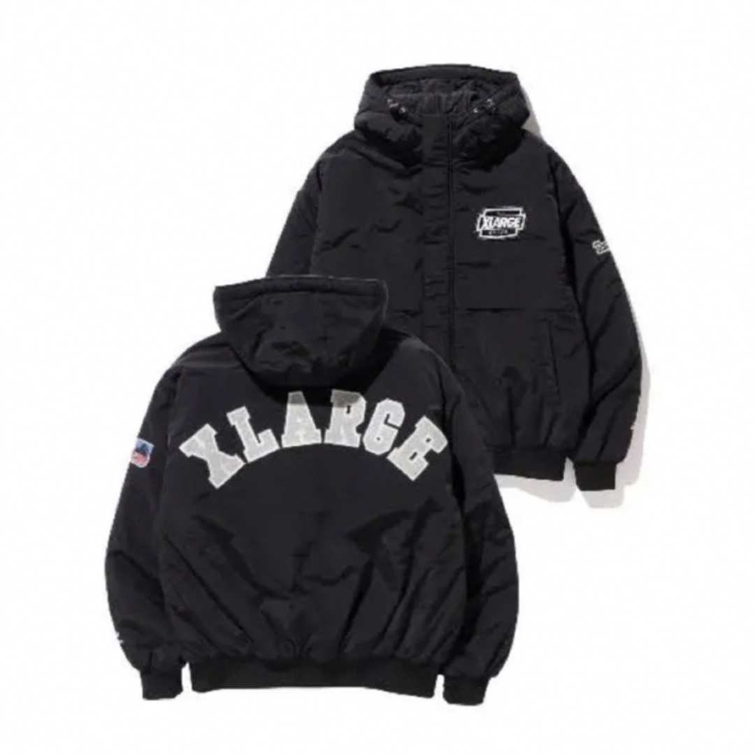 xlarge ラージ アウター ナイロンジャケット nylon puffer - ダウン