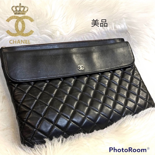 CHANEL - CHANEL クラッチバッグ マトラッセ ココマーク 正規品の通販