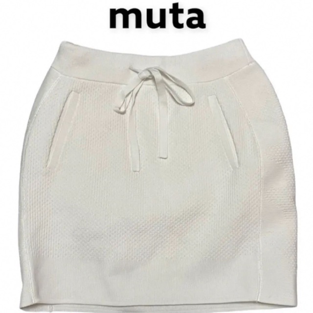 muta marine ムータ ニットスカート ゴルフ ホワイト 白 | フリマアプリ ラクマ muta MARINE ムータ 新品スカート