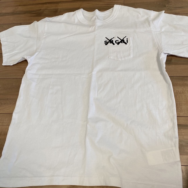 sacai KAWS コラボ ロゴTシャツ 白サイズ5