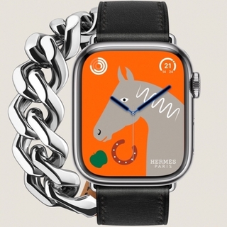 エルメス(Hermes)のApple Watch Hermès 41mm グルメットメタル(レザーベルト)