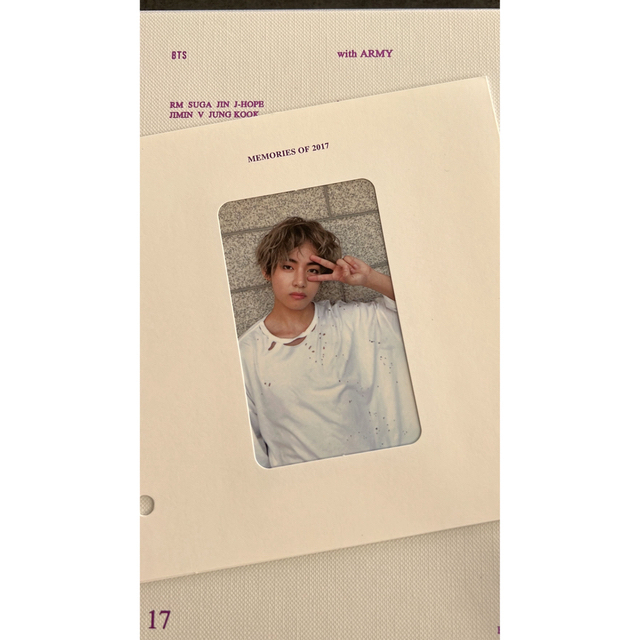アイドルグッズ 公式 BTS memories2017 Blu-ray テヒョン トレカ 18250