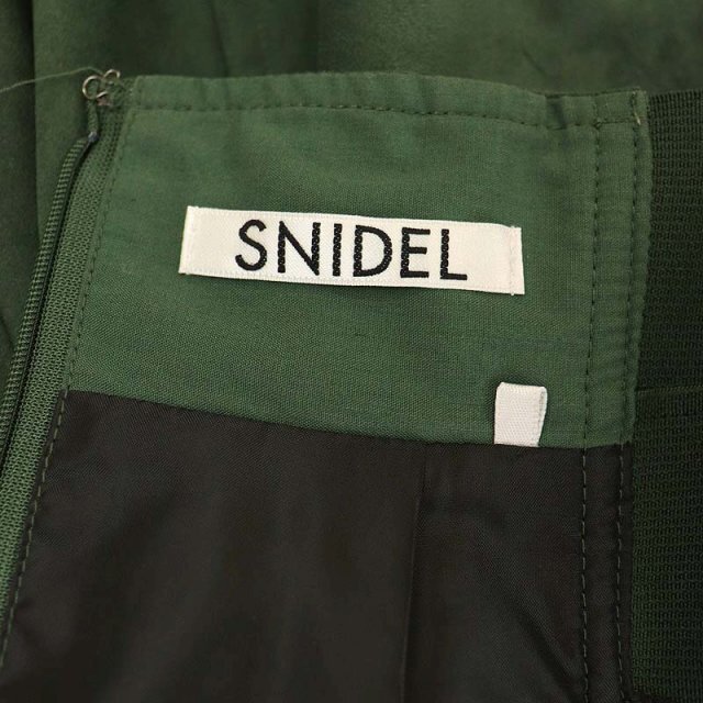 SNIDEL(スナイデル)のスナイデル 18AW カラーミニスカート タイト ハイウエスト 0 緑 レディースのスカート(ミニスカート)の商品写真