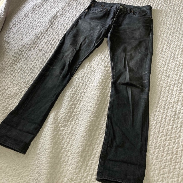 ダークブラウン 茶色 markaware マーカウエア ストレッチスリム デニム