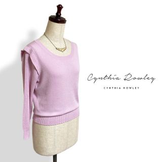 シンシアローリー(Cynthia Rowley)のCYNTHIA ROWLEY☆春物クルーネック上品ニット(ニット/セーター)