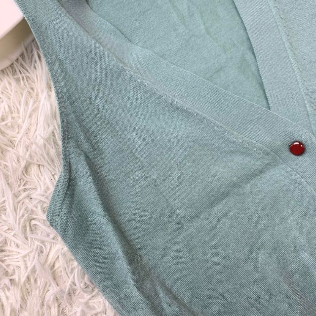 hermes カシミヤ マルジェラ期 ニット ベスト ライトグリーン 38 M