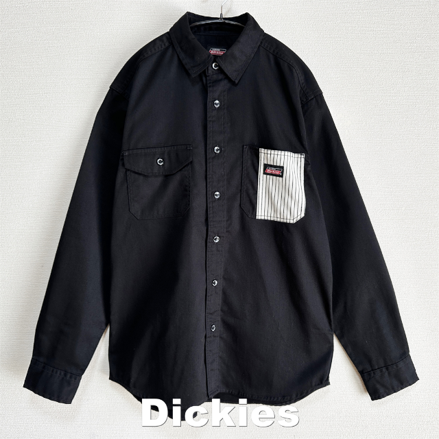 Dickies(ディッキーズ)の【Dickies】ディッキーズ ストライプポケット ワークシャツ メンズのトップス(シャツ)の商品写真