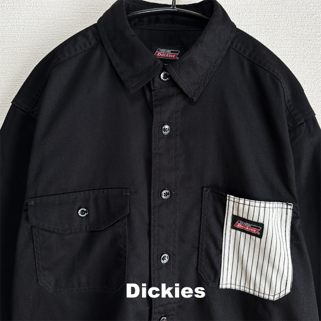 Dickies(ディッキーズ)の【Dickies】ディッキーズ ストライプポケット ワークシャツ メンズのトップス(シャツ)の商品写真