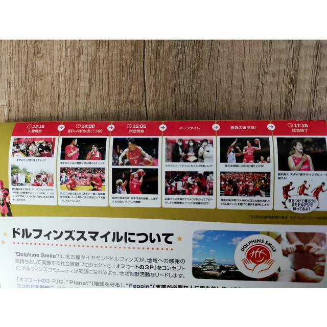 名古屋ダイヤモンドドルフィンズ無料観戦チケット（最大8名まで利用可能） スポーツ/アウトドアのスポーツ/アウトドア その他(バスケットボール)の商品写真