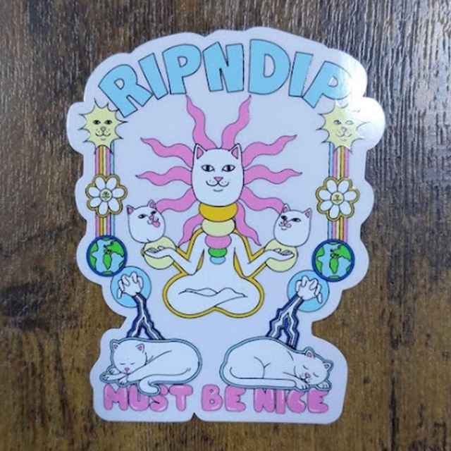 RIPNDIP - (縦10.2cm横8.3cm)RIPNDip リップンディップ ステッカーの ...