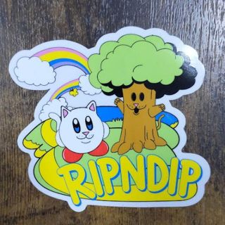 リップンディップ(RIPNDIP)の(縦9.9cm横10.5cm)RIPNDip リップンディップ　ステッカー(スケートボード)